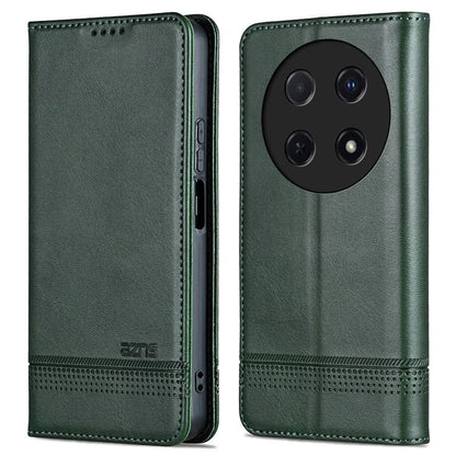 AZNS For Huawei nova 12i 4G / Enjoy 70 Pro Case Leather Cowhide Texture Wallet Phone Cover