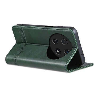 AZNS For Huawei nova 12i 4G / Enjoy 70 Pro Case Leather Cowhide Texture Wallet Phone Cover