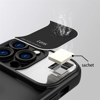 For iPhone 14 Pro Max Case Silicone Drop-proof Phone Cover with Aromatherapy Tablet