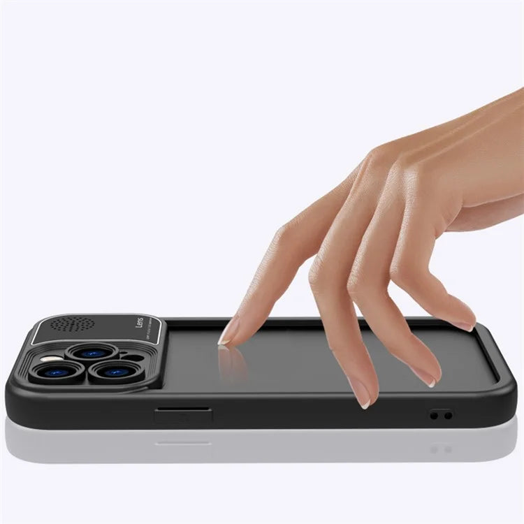 For iPhone 14 Pro Max Case Silicone Drop-proof Phone Cover with Aromatherapy Tablet
