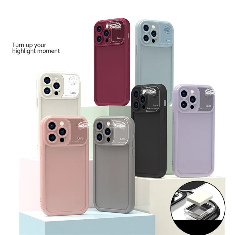 For iPhone 14 Pro Max Case Silicone Drop-proof Phone Cover with Aromatherapy Tablet
