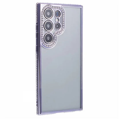 For Samsung Galaxy S22 Ultra 5G Case Bling Rhinestones Soft TPU Phone Cover