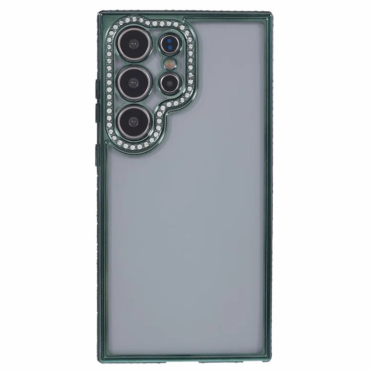 For Samsung Galaxy S22 Ultra 5G Case Bling Rhinestones Soft TPU Phone Cover