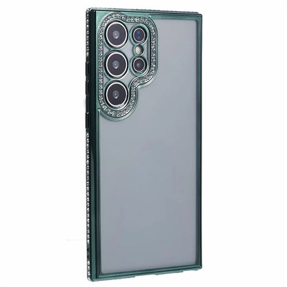 For Samsung Galaxy S22 Ultra 5G Case Bling Rhinestones Soft TPU Phone Cover
