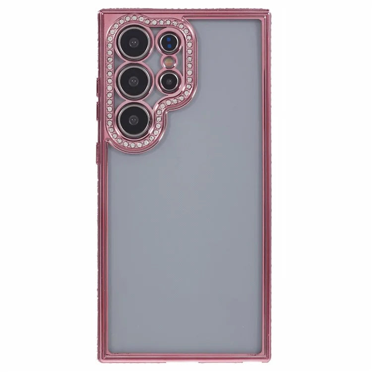 For Samsung Galaxy S22 Ultra 5G Case Bling Rhinestones Soft TPU Phone Cover