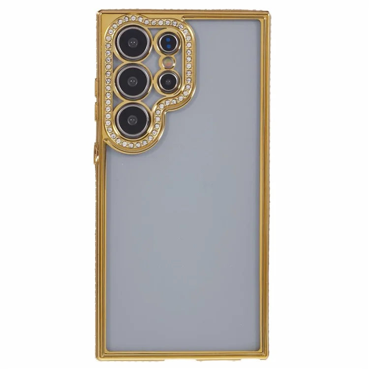 For Samsung Galaxy S22 Ultra 5G Case Bling Rhinestones Soft TPU Phone Cover