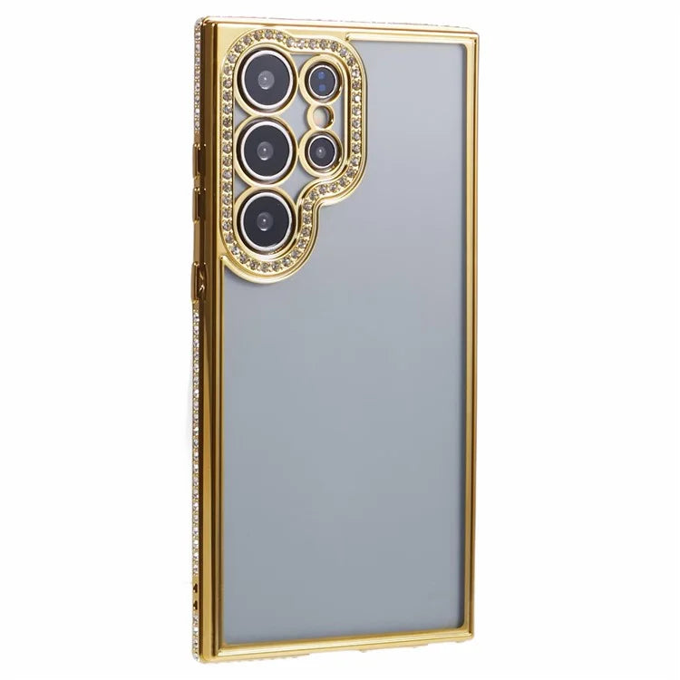For Samsung Galaxy S22 Ultra 5G Case Bling Rhinestones Soft TPU Phone Cover