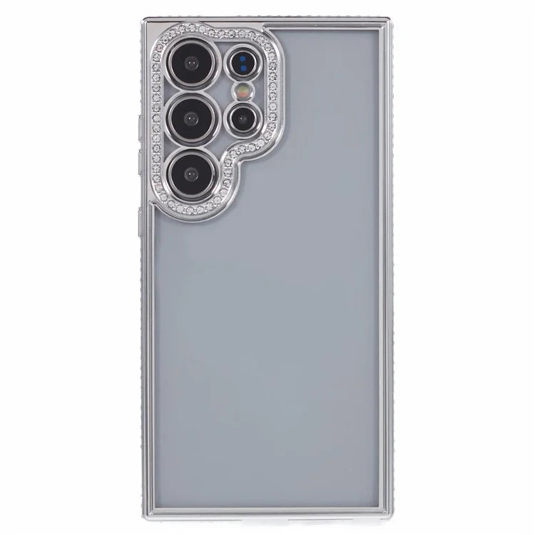 For Samsung Galaxy S22 Ultra 5G Case Bling Rhinestones Soft TPU Phone Cover