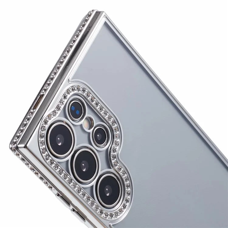 For Samsung Galaxy S22 Ultra 5G Case Bling Rhinestones Soft TPU Phone Cover