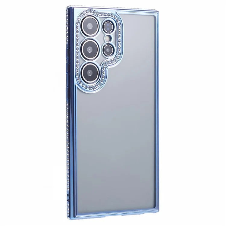 For Samsung Galaxy S22 Ultra 5G Case Bling Rhinestones Soft TPU Phone Cover