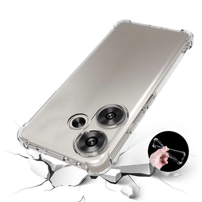 For Xiaomi Redmi Turbo 3 5G / Poco F6 5G TPU Case Clear Airbag Protection Phone Shell