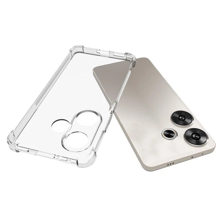 For Xiaomi Redmi Turbo 3 5G / Poco F6 5G TPU Case Clear Airbag Protection Phone Shell