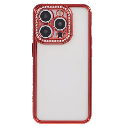 For iPhone 15 Pro Max TPU Case Rhinestones Decor Protective Phone Cover