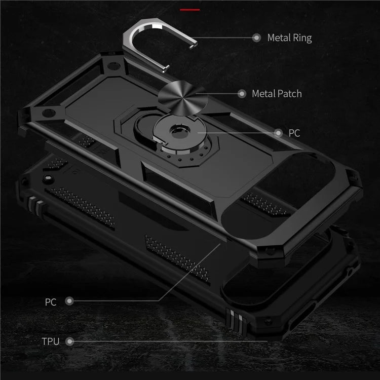 For Google Pixel 9 Pro XL Case Shockproof Kickstand PC+TPU Phone Cover