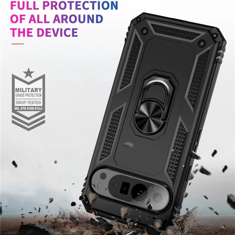 For Google Pixel 9 Pro XL Case Shockproof Kickstand PC+TPU Phone Cover