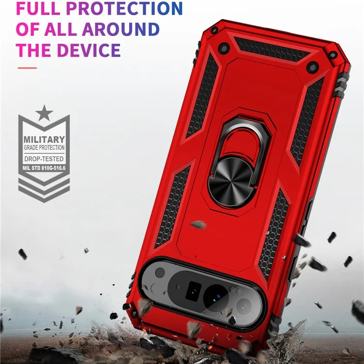 For Google Pixel 9 Pro XL Case Shockproof Kickstand PC+TPU Phone Cover