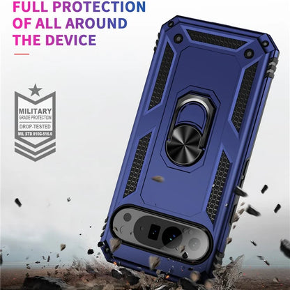 For Google Pixel 9 Pro XL Case Shockproof Kickstand PC+TPU Phone Cover