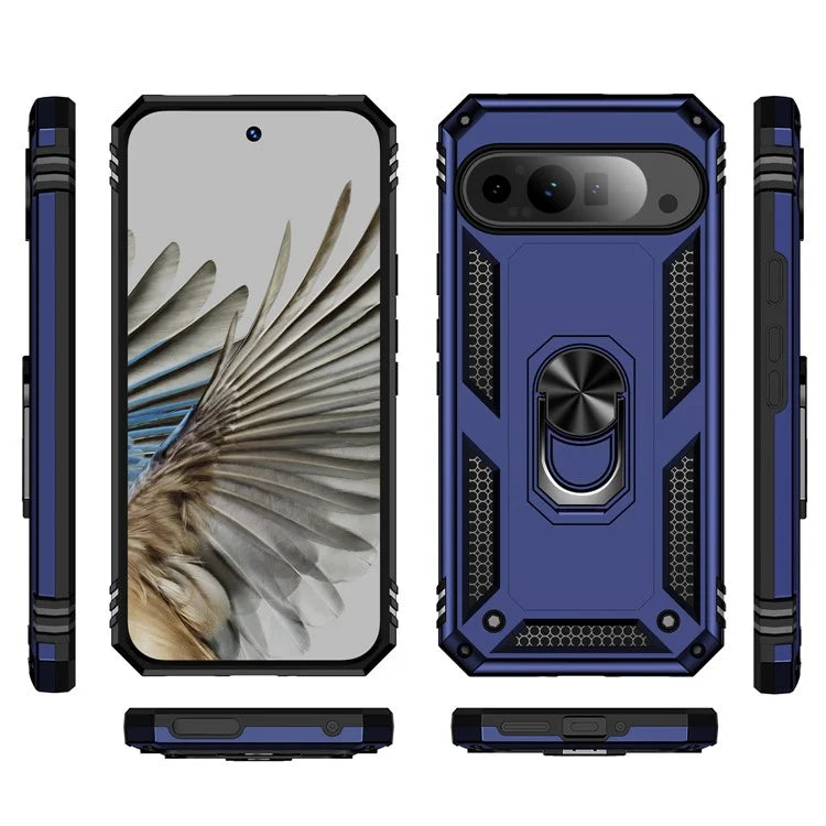 For Google Pixel 9 Pro XL Case Shockproof Kickstand PC+TPU Phone Cover