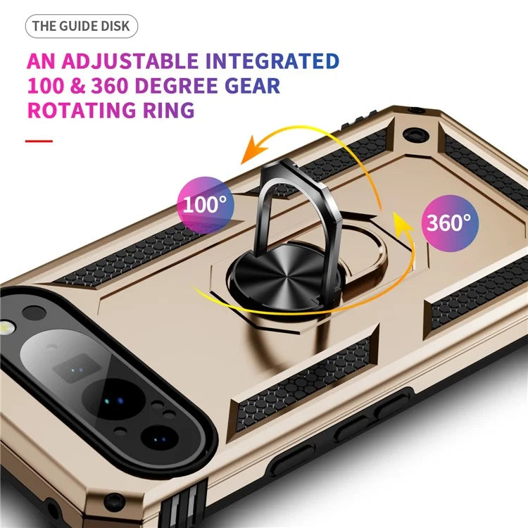 For Google Pixel 9 Pro XL Case Shockproof Kickstand PC+TPU Phone Cover