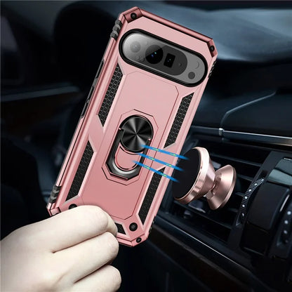 For Google Pixel 9 Pro XL Case Shockproof Kickstand PC+TPU Phone Cover