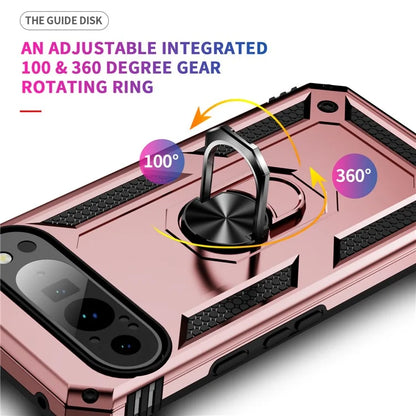 For Google Pixel 9 Pro XL Case Shockproof Kickstand PC+TPU Phone Cover