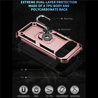 For Google Pixel 9 Pro XL Case Shockproof Kickstand PC+TPU Phone Cover