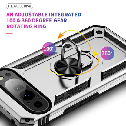 For Google Pixel 9 Pro XL Case Shockproof Kickstand PC+TPU Phone Cover