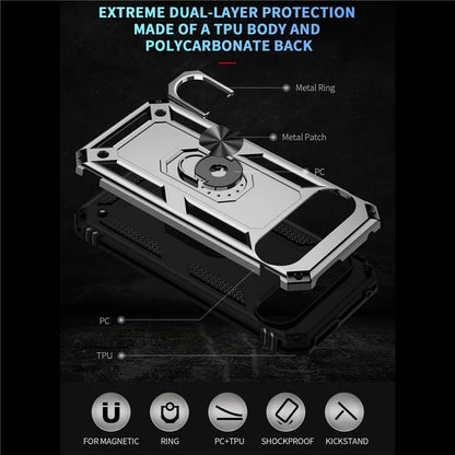 For Google Pixel 9 Pro XL Case Shockproof Kickstand PC+TPU Phone Cover