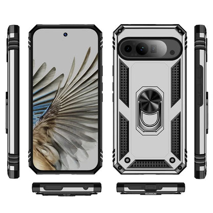 For Google Pixel 9 Pro XL Case Shockproof Kickstand PC+TPU Phone Cover