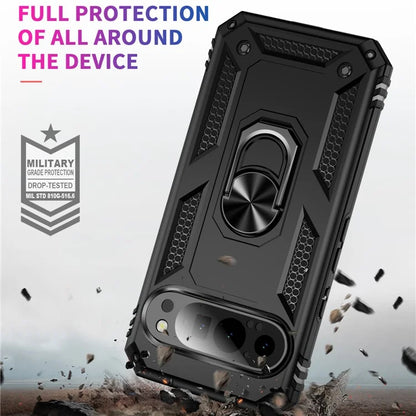 For Google Pixel 9 / Pixel 9 Pro Case Scratch-Proof PC+TPU Kickstand Phone Cover