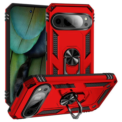 For Google Pixel 9 / Pixel 9 Pro Case Scratch-Proof PC+TPU Kickstand Phone Cover
