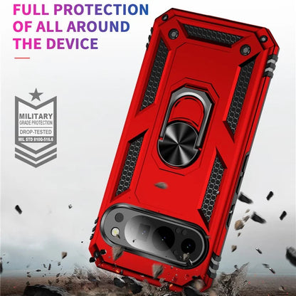 For Google Pixel 9 / Pixel 9 Pro Case Scratch-Proof PC+TPU Kickstand Phone Cover
