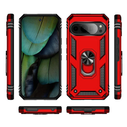 For Google Pixel 9 / Pixel 9 Pro Case Scratch-Proof PC+TPU Kickstand Phone Cover