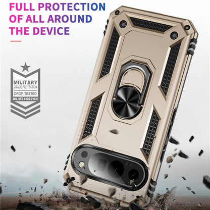 For Google Pixel 9 / Pixel 9 Pro Case Scratch-Proof PC+TPU Kickstand Phone Cover