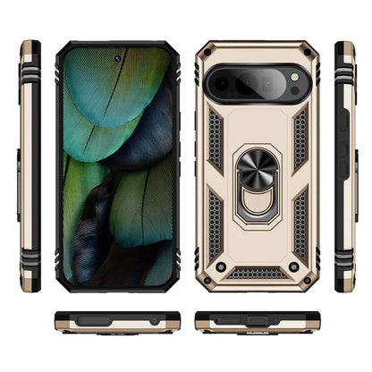 For Google Pixel 9 / Pixel 9 Pro Case Scratch-Proof PC+TPU Kickstand Phone Cover