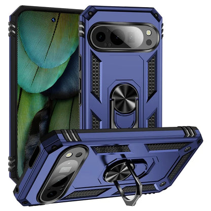 For Google Pixel 9 / Pixel 9 Pro Case Scratch-Proof PC+TPU Kickstand Phone Cover