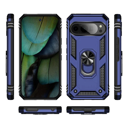 For Google Pixel 9 / Pixel 9 Pro Case Scratch-Proof PC+TPU Kickstand Phone Cover