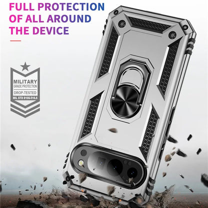 For Google Pixel 9 / Pixel 9 Pro Case Scratch-Proof PC+TPU Kickstand Phone Cover