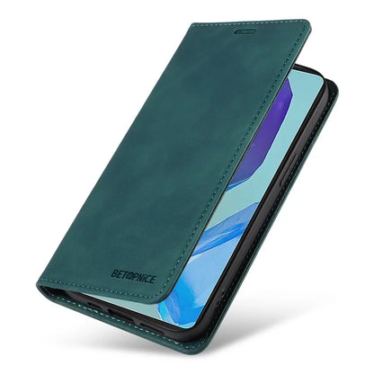 BETOPNICE 003 For Samsung Galaxy M55 5G / C55 5G / F55 5G Case Magnetic Closing Leather Cover RFID Blocking Wallet