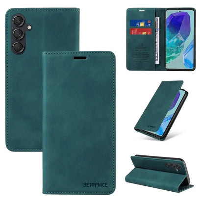 BETOPNICE 003 For Samsung Galaxy M55 5G / C55 5G / F55 5G Case Magnetic Closing Leather Cover RFID Blocking Wallet