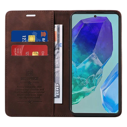 BETOPNICE 003 For Samsung Galaxy M55 5G / C55 5G / F55 5G Case Magnetic Closing Leather Cover RFID Blocking Wallet