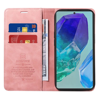 BETOPNICE 003 For Samsung Galaxy M55 5G / C55 5G / F55 5G Case Magnetic Closing Leather Cover RFID Blocking Wallet