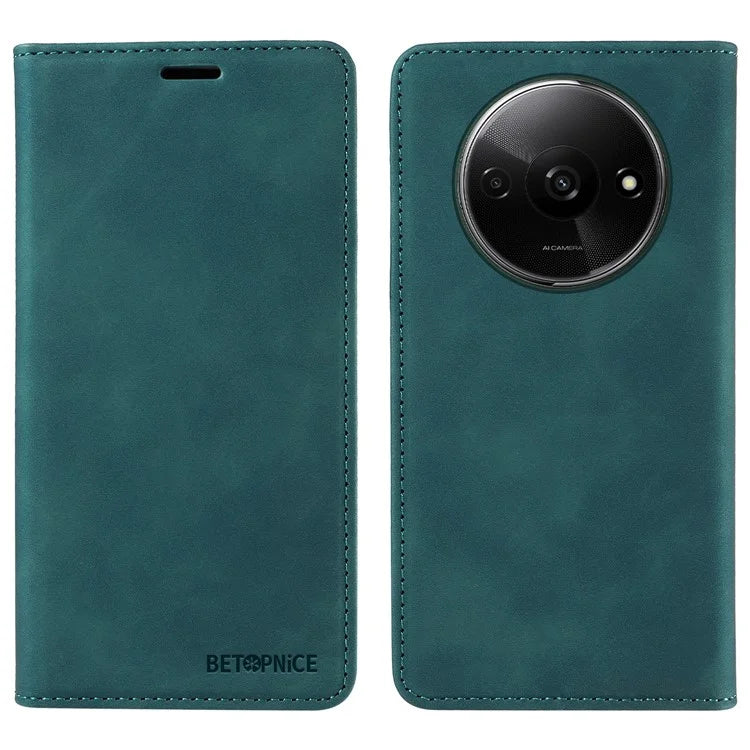 BETOPNICE 003 For Xiaomi Redmi A3 / Poco C61 4G Case RFID Blocking Wallet Leather+TPU Phone Protector