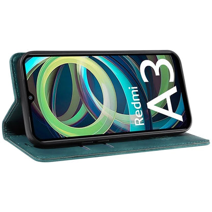 BETOPNICE 003 For Xiaomi Redmi A3 / Poco C61 4G Case RFID Blocking Wallet Leather+TPU Phone Protector