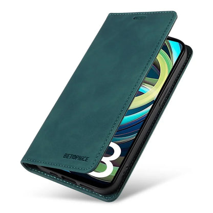 BETOPNICE 003 For Xiaomi Redmi A3 / Poco C61 4G Case RFID Blocking Wallet Leather+TPU Phone Protector