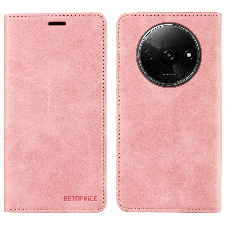 BETOPNICE 003 For Xiaomi Redmi A3 / Poco C61 4G Case RFID Blocking Wallet Leather+TPU Phone Protector