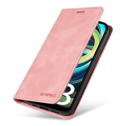 BETOPNICE 003 For Xiaomi Redmi A3 / Poco C61 4G Case RFID Blocking Wallet Leather+TPU Phone Protector
