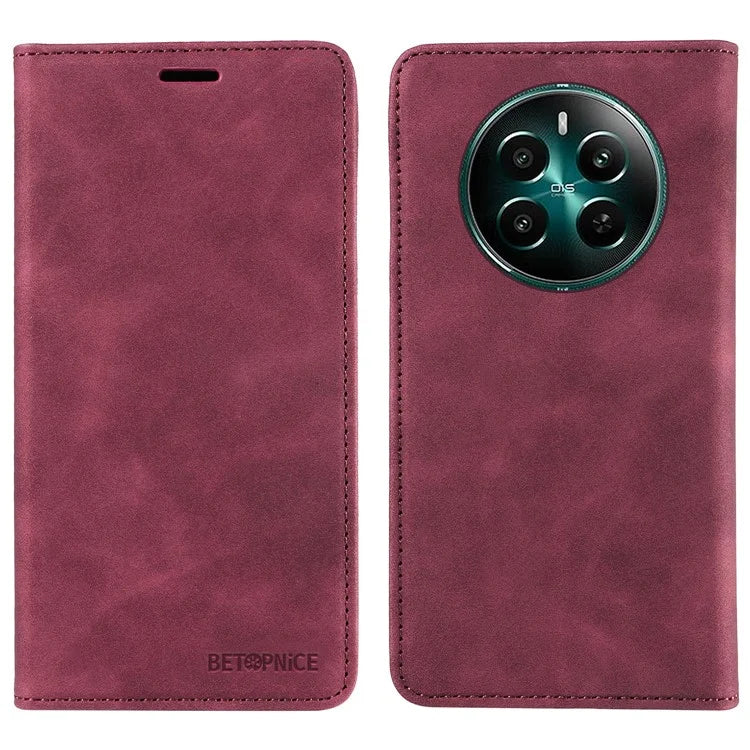 BETOPNICE 003 For Realme 12+ 5G / Narzo 70 Pro 5G Magnetic Case Card Slots RFID Blocking Phone Cover