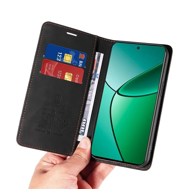 BETOPNICE 003 For Realme 12+ 5G / Narzo 70 Pro 5G Magnetic Case Card Slots RFID Blocking Phone Cover