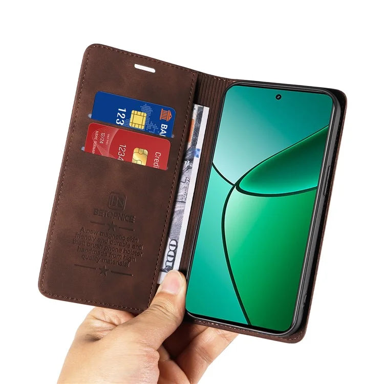 BETOPNICE 003 For Realme 12+ 5G / Narzo 70 Pro 5G Magnetic Case Card Slots RFID Blocking Phone Cover